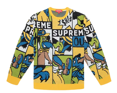 Supreme Cartoon Sweater Men's Multicolor
