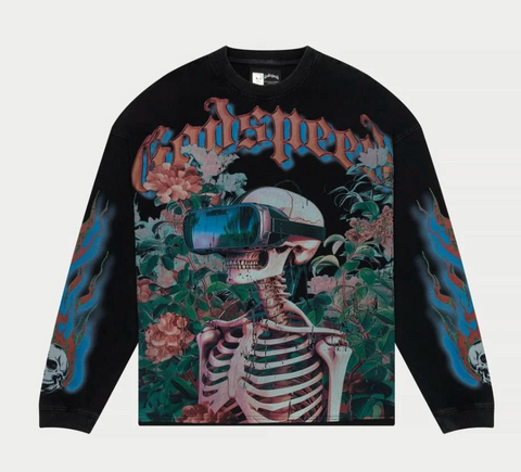 Godspeed Vision Flowers LS Black Wash