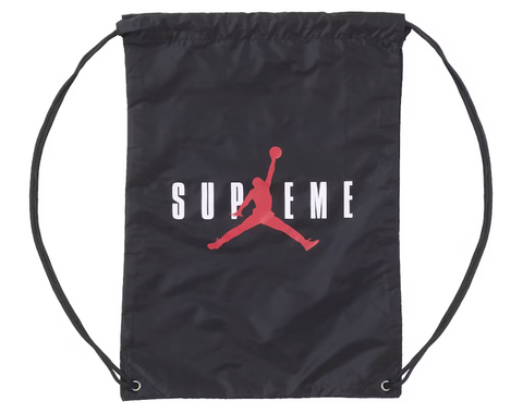 Supreme Jordan Drawstring Bag Black