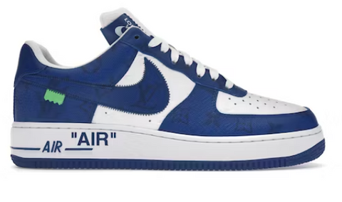 Louis Vuitton Nike Air Force 1 Low By Virgil Abloh White Royal