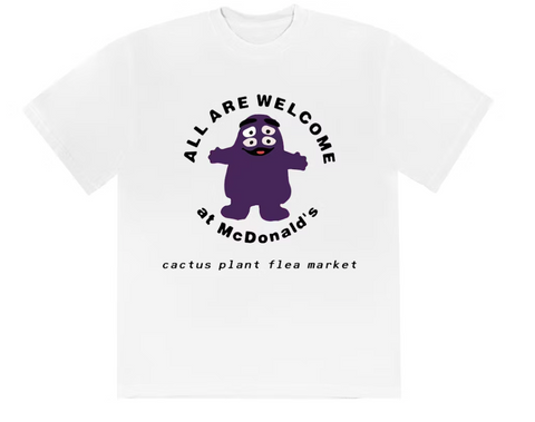 Cactus Plant Flea Market x McDonald's Grimace T-shirt White