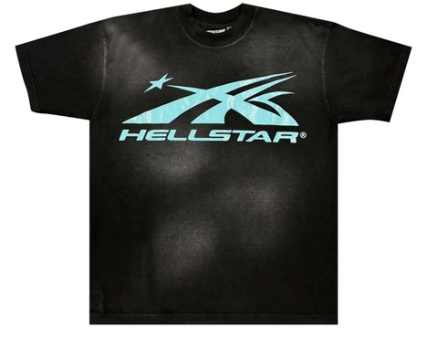 Hellstar Sports Core Gel Logo T-shirt Aqua Blue