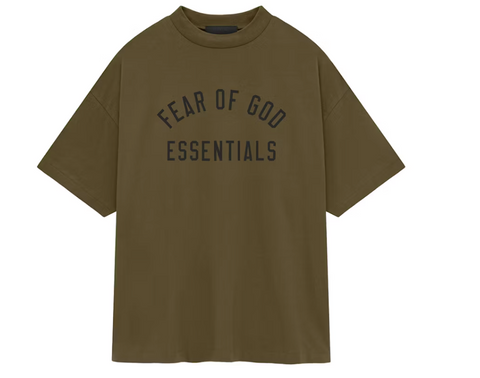 Fear of God Essentials Jersey Crewneck Tee Olive