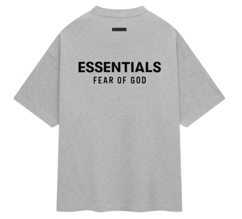 Fear of God Essentials Jersey Crewneck T-Shirt Light Heather Gray