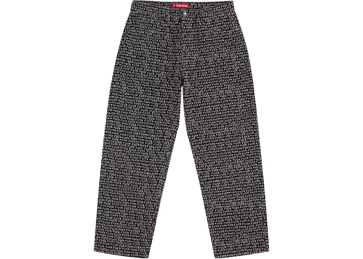 Supreme Fuck Stitch Loose Fit Jean Black – Sneaker Haven Supreme Fuck Stitch Loose Fit Jean Black – Sneaker Haven