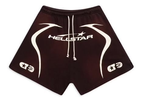 Hellstar Warm Up Shorts Brown