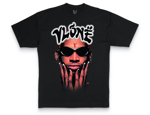 Vlone Rodman Logo T-shirt Men's Black