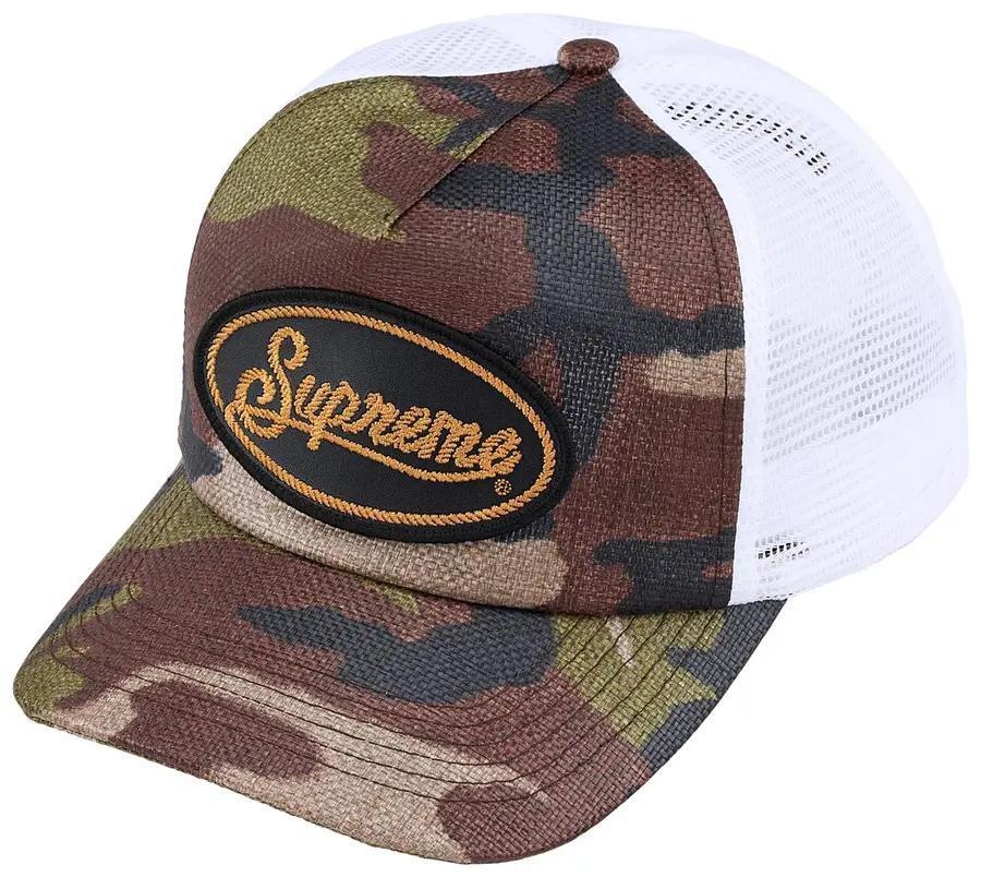 帽子 Supreme Raffia Mesh Back 5-Panel Supreme Raffia Mesh Back 5-Panel Hat Woodland Camo – Sneaker Haven