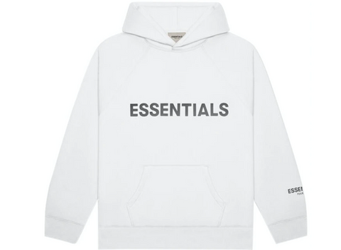 FOG Essentials Hoodie Applique Logo White