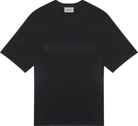 Fear of God Essentials T-Shirt Applique Logo Washed Black