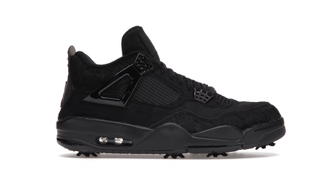 Jordan 4 Golf Black Cat Pony Hair