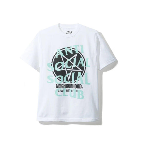 Anti Social Social Club Neighborhood White/Teal Tee