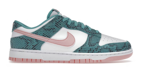 Nike Dunk Low Snakeskin Washed Teal Bleached Coral