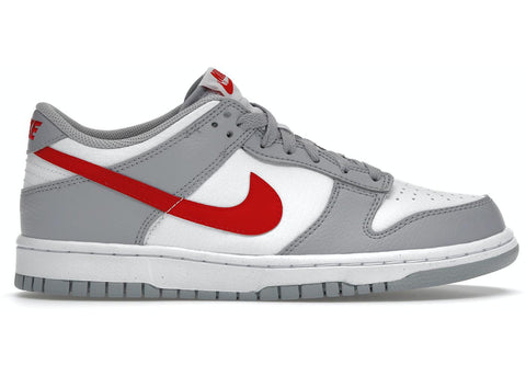 Dunk Low White Grey Red (GS)