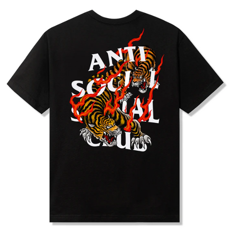 Anti Social Social Club Tiger Blood Black Tee