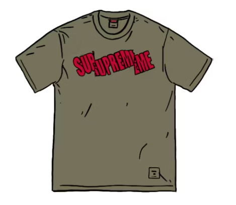 Supreme Cut Logo S/S Top Olive