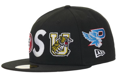 Supreme Mascots S Logo New Era 59Fifty Fitted Cap Black