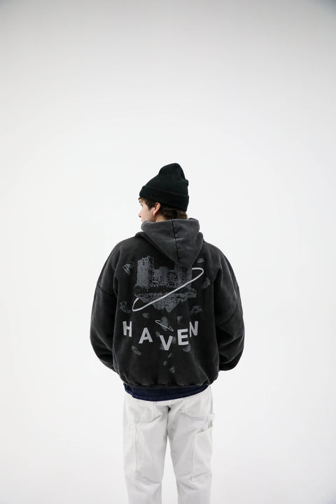 Haven DALLAS Hoodie Washed Black