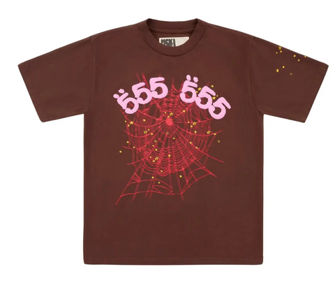 Sp5der Brown Angel Number T-Shirt