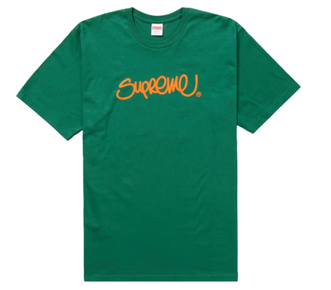 Supreme Handstyle Tee Light Pine