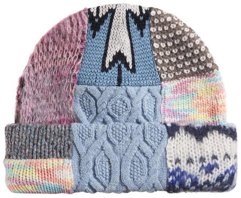 Supreme Patchwork Beanie Blue