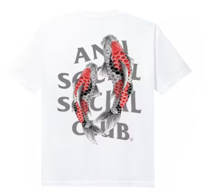 Anti Social Social Club Koi Garden 3M Tee White