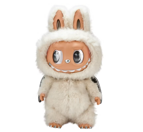 Pop Mart The Monsters Labubu Zimomo Angel in Clouds Figure + Tote Bag