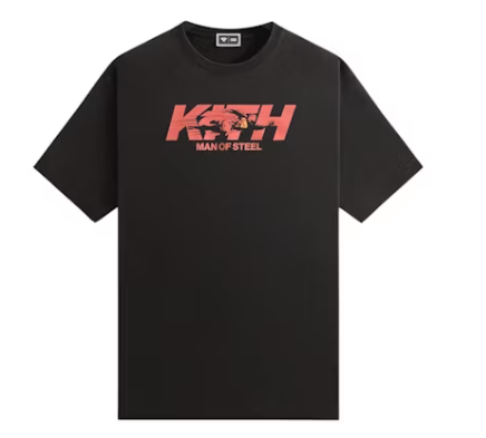 Kith x Superman Man Of Steel Vintage Tee Black