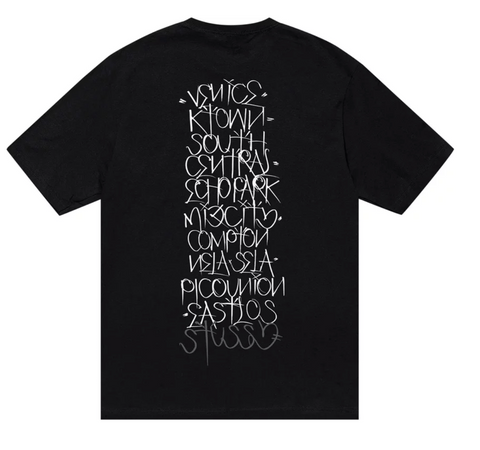 Stussy x Born X Raised Handstyles Tee 'Black'