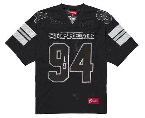 Supreme Sequin Football Jersey Black