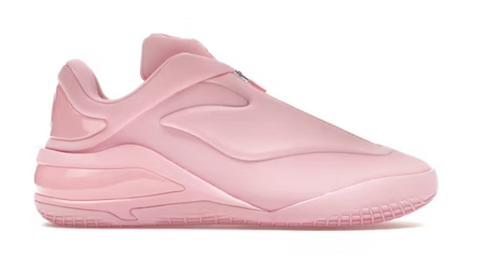 Pink sneaker on a white background