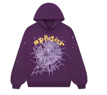 Sp5der Star OG Web V2 Hoodie Purple