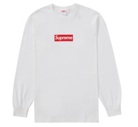 Supreme Box Logo L/S Tee White