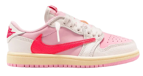 Jordan 1 Retro Low OG SP Travis Scott Sail Tropical Pink (PS)