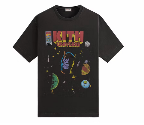 Kith x Marvel Infinity Universe Graphic Vintage Tee Black