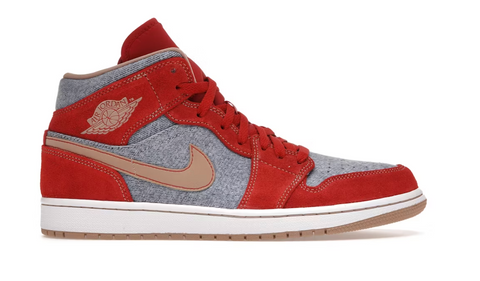 Jordan 1 Mid Denim Red