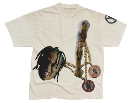 Travis Scott Rodeo 10 Years Chain Tee White