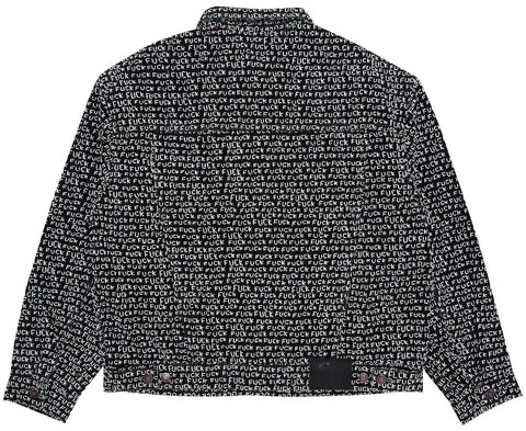 Supreme Fuck Stitch Denim Trucker Jacket Black