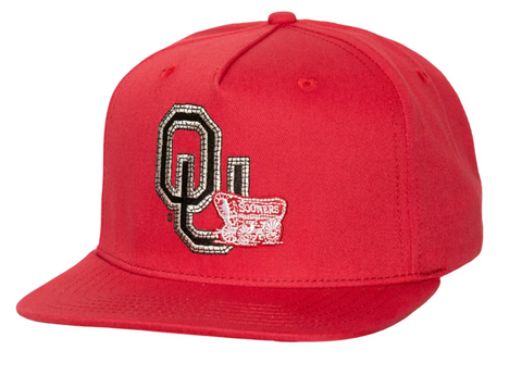 Travis Scott x Mitchell & Ness Oklahoma Sooners Snapback Hat Red