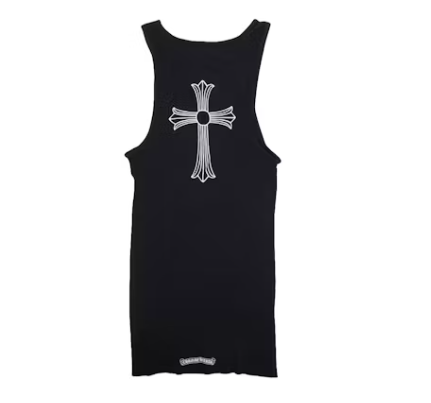 Chrome Hearts Logo Print Fine Ribbed Tank Top