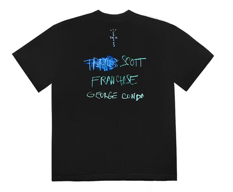 Travis Scott Portrait of Travis Title T-shirt Black