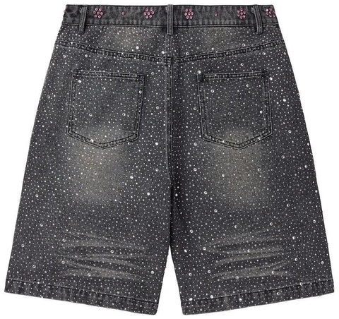 Vale Forever Iced Out Jorts Black