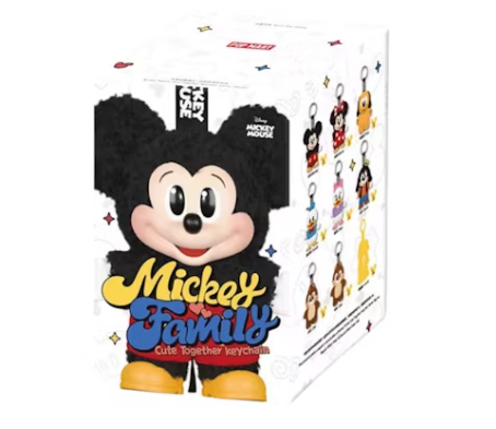 Pop Mart Disney Mickey Family Together Series Plush Keychain Single Blind Box