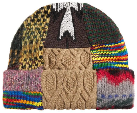 Supreme Patchwork Beanie Brown