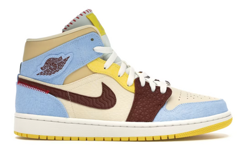 Jordan 1 Mid SE Fearless Maison Chateau Rouge