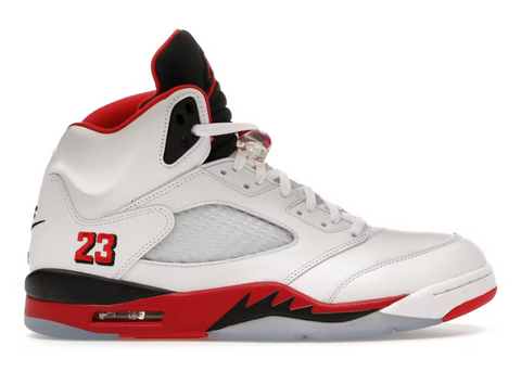 Jordan 5 Retro Fire Red Black Tongue (2025)