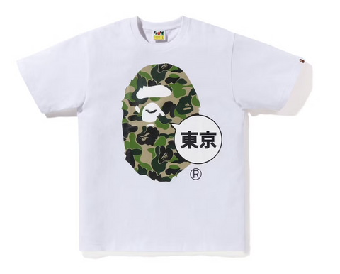 BAPE Tokyo Big Ape Head City Tee White