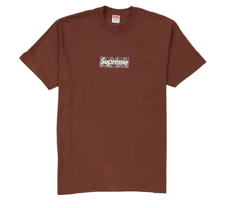 Supreme Bandana Box Logo Tee Brown