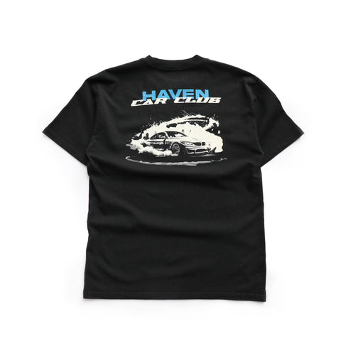 Haven Car Club T-Shirt Faded Black