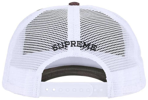 Supreme Raffia Mesh Back 5-Panel Hat Woodland Camo
